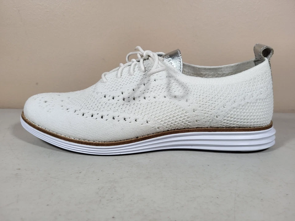 Zapatos Oxford Cole Haan Original Grand Stitchlite para mujer talla 9B blancos Foto 3 de 4