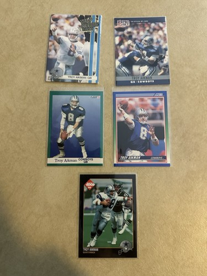 #ad Lot Of 5 Troy Aikman Cards $3.00