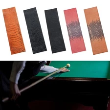 Pool Cue Stick Wrap Billiard Cue Wrap Comfortable Non Slip Embossed Leather