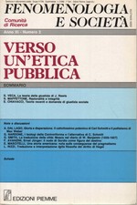 Fenomenologia e società. Periodico di filosofia - n. 2, 1988, anno XI 