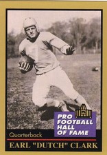 Dutch Clark Portsmouth Spartans HOF Enor 28 Football Card 1991 Colorado