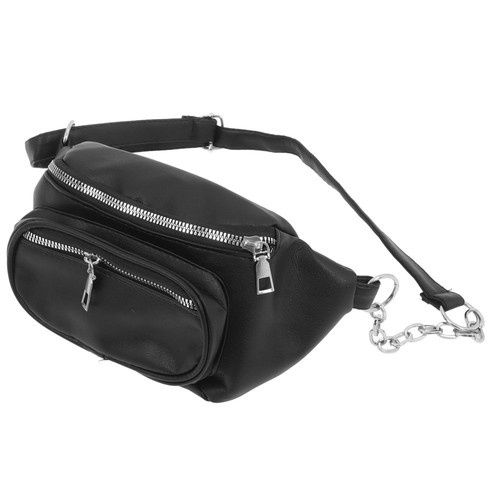  1 Stück schicke Hüfttasche modische Umhängetasche Kette Schultertasche Freizeit Gürteltasche