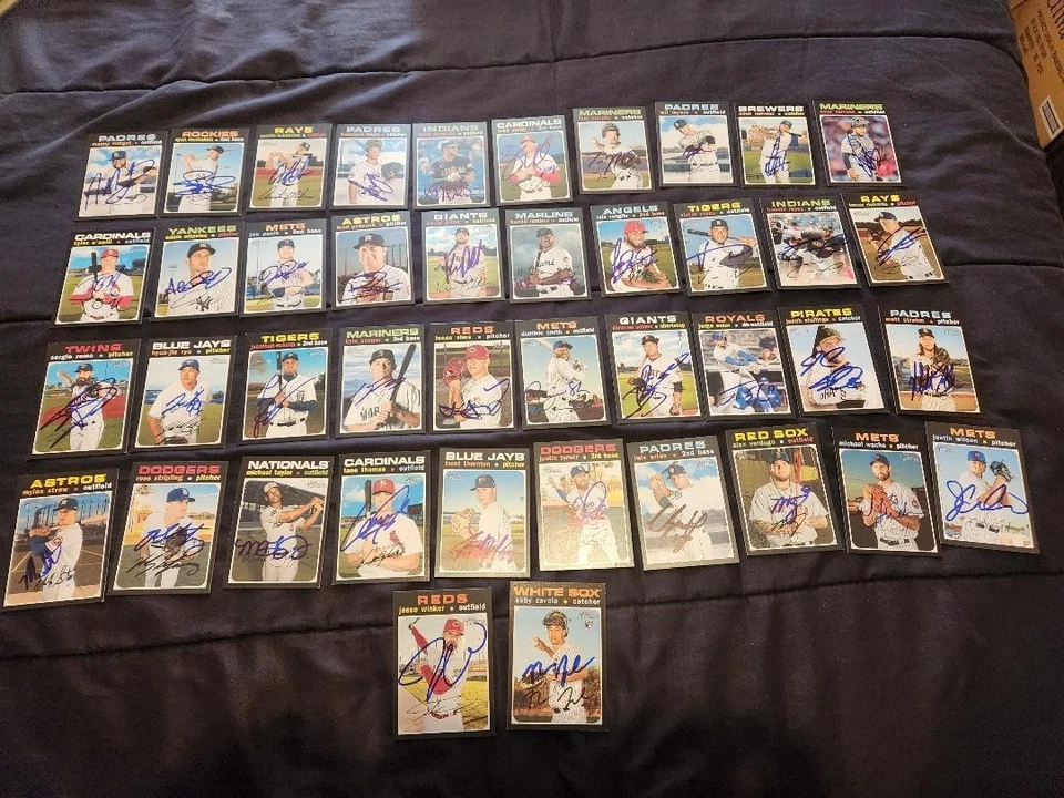 Signed 2020 Topps Heritage Baseball  - 1 -192 - Pick Your Card - Image 2 of 2