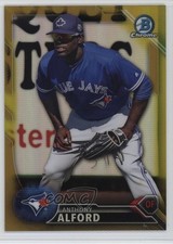 2016 Bowman Draft Chrome Top Prospects Gold Refractor 30/50 Anthony Alford 03xg