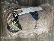 Minky Couture Ultra Sorbet Gingersnap Brown Blanket Adult 50”x60” -New