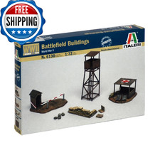 Italeri Models WWII Battlefield Buildings & Accessories Kit - Checkpoint, Aid St