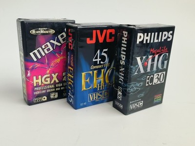 Vintage 3x VHS C Compact Video Cassette Tape SEALED