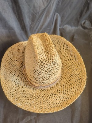 Vintage American Hat Company Straw Cowboy Hat Sz 6 3/4 Made In Texas