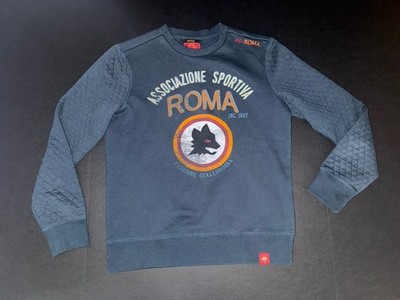 AS Roma Sweatshirt Men's Size Medium Blue Logo Official Product Crewneck Italy