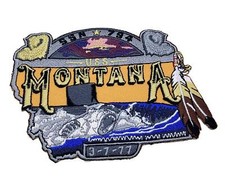USS MONTANA SSN-794 Patch - With Hook and Loop
