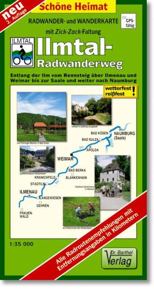 Thumbnail - Ilmtal-radwanderweg 1 : 35 000 | Taschenbuch | Schöne Heimat | 2 S. |