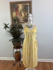 Nine West Women's Dress Flare Size Medium Wrap Tie Boho Adjustable Strappy Midi