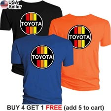 Toyota Retro T-Shirt Logo Car Sport Racing Truck Development Corolla TRD BTY01