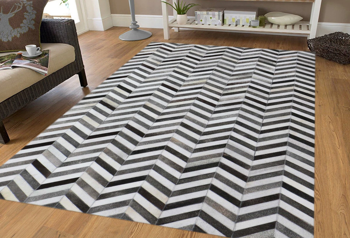 Gray Chevron Area Rug