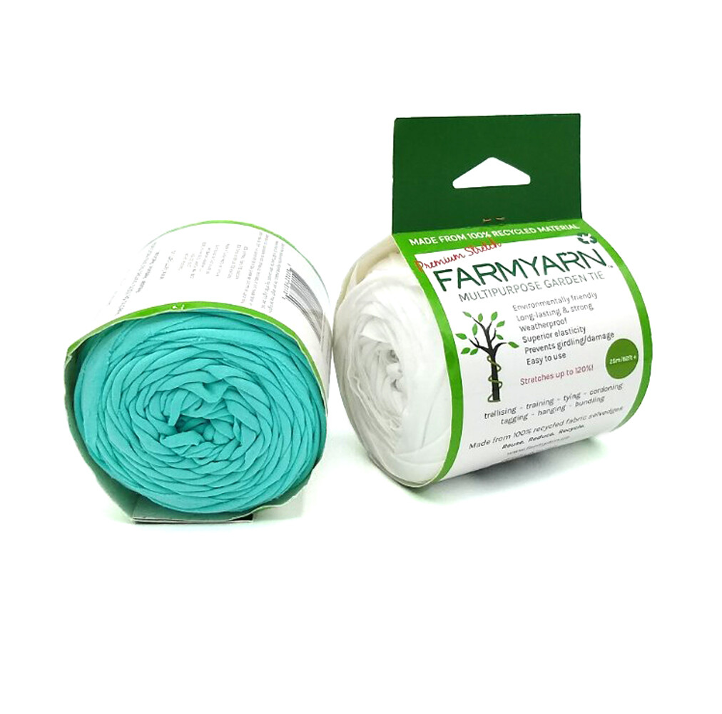 FARMYARN Garden & Craft Twine - 2 Pack, 100% Recycled, Elastic & Reusable
