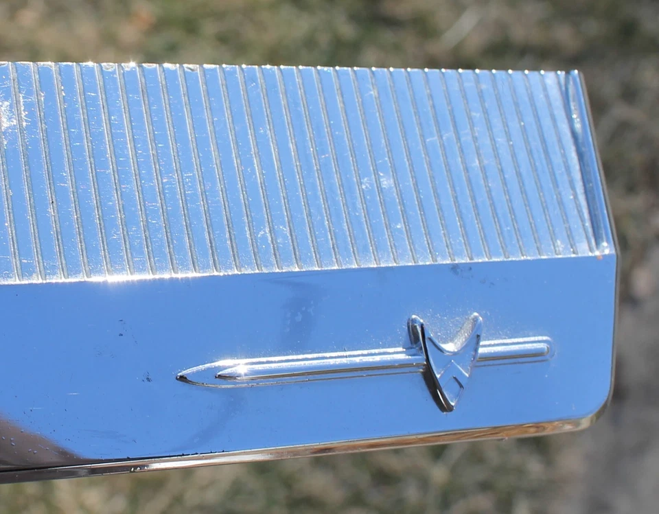 Vintage 1959 Dodge Coronet Royal Chrome Radio Delete Plate 1839142 OEM - Image 4 of 4