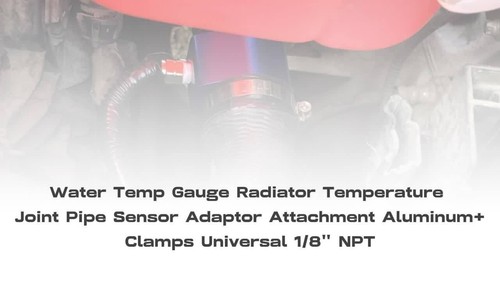 Universal 30mm 1.18" Water Temperature Sensor Adapter 1/8NPT Bung & Clamps - Video 1 of 1