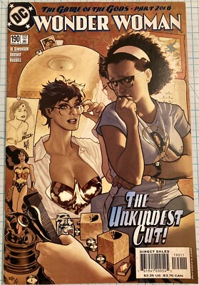 Wonder Woman #190 NM Adam Hughes Cover 2003 DC Comics