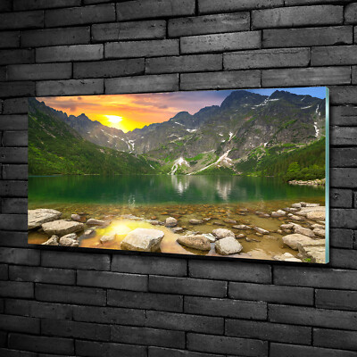 Wandbild aus Plexiglas  Druck auf Acryl 100x50 Landschaften See Tatra-Berge