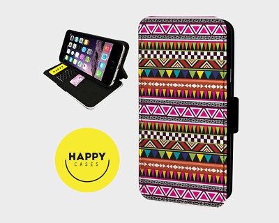 AZEX TRIBAL PRINT - Kunstleder Flip Handyhülle - iPhone/Samsung