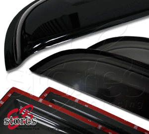 2MM Window Visor Wind Guard Outside Mount 4pc 11-16 For Hyundai Elantra GT Wagon