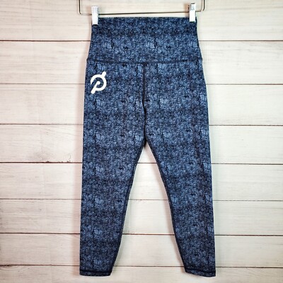 Peloton Cadence Capri Leggings Blue High Rise Womens Size Small 