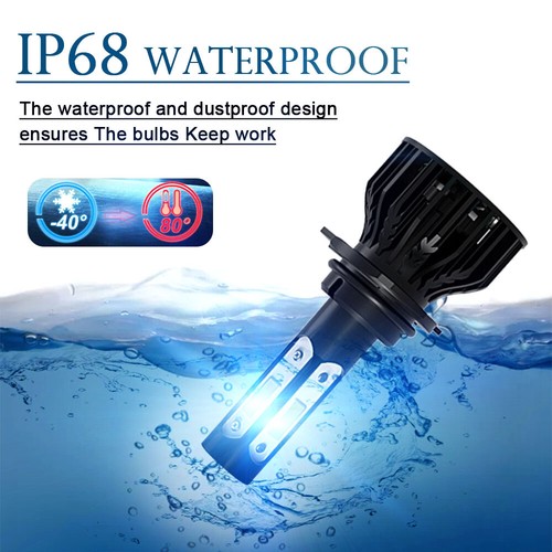 2x 9006 HB4 Car LED Headlight Kit 60W 8000K Globe High Low Beam Bulb Bright Blue - Picture 7 of 8