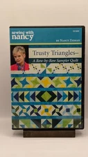 Sewing with Nancy Trusty Triangles Row-by-Row Sampler Quilt DVD SN3009 Very Good