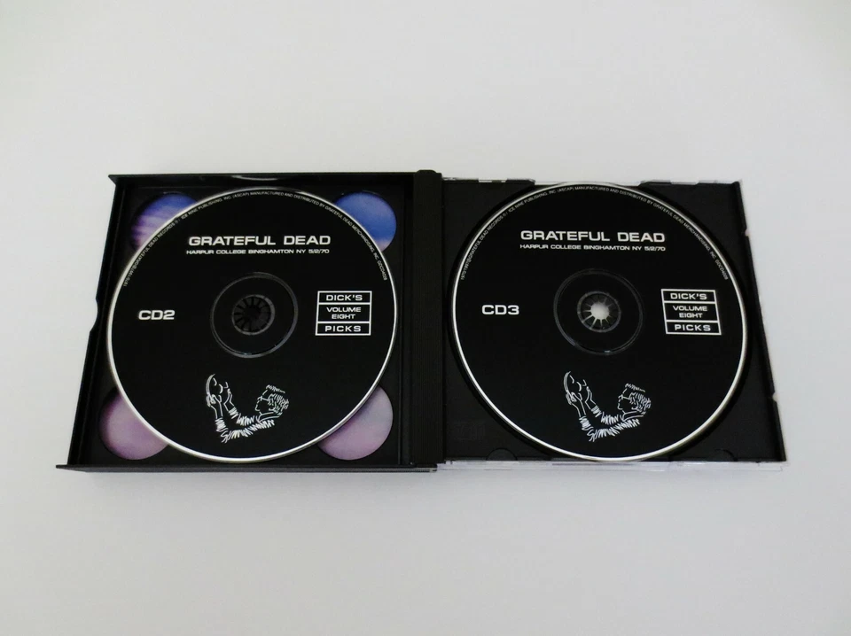 Grateful Dead Dick's Picks 8 Vol. Eight Harpur Binghamton NY 5/2/70 1970 3 CD Foto 4 de 4
