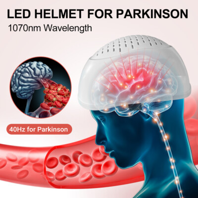 1070nm Near Infrared Light Therapy Brain Injury Parkinsons Neurofeedback Helmet
