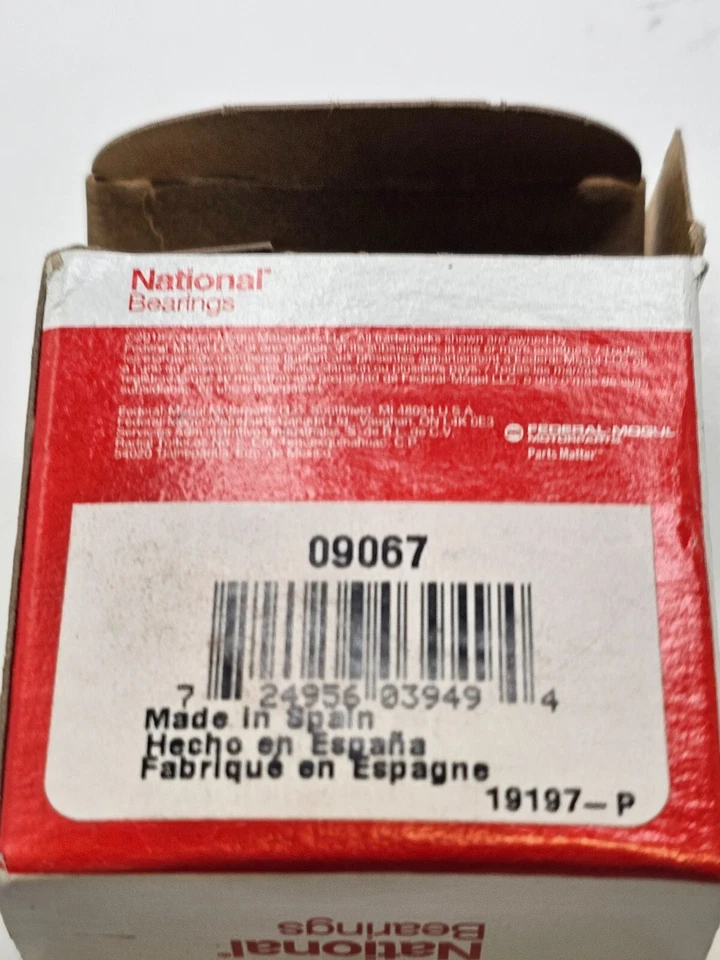 (CANTIDAD 2) Cojinete de rueda National Bearings 09067 para Toyota Tiara Crown 1958-1974 Foto 4 de 4