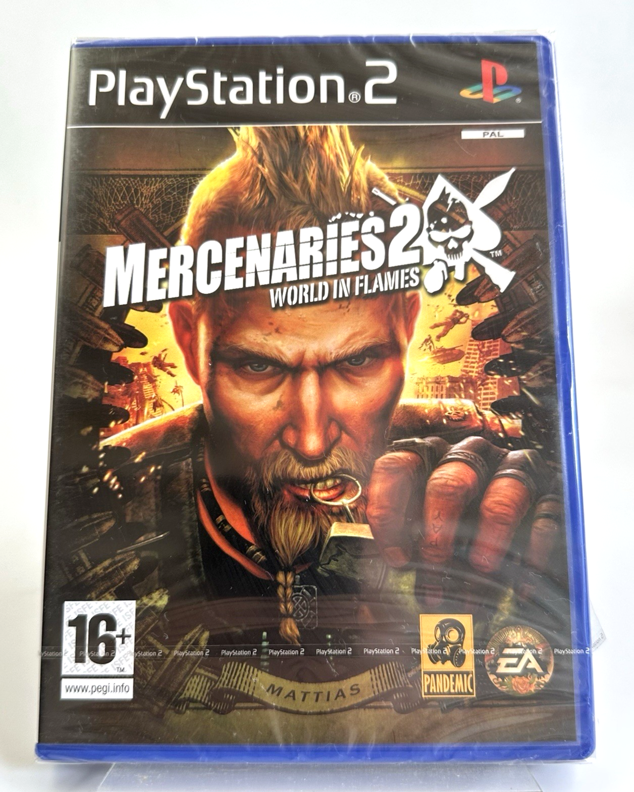 PS2 Mercenaries 2 World In Flames, New And Factory Sealed