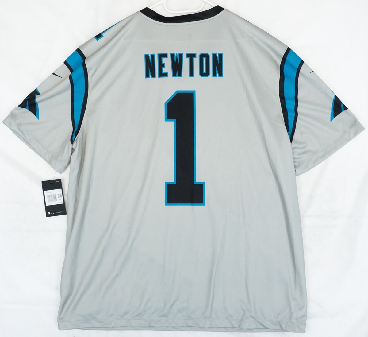NFLオンフィールドユニフォーム パンサーズ / キャム・ニュートン Nike On Field Carolina Panthers #1 Cam Newton Gray Football