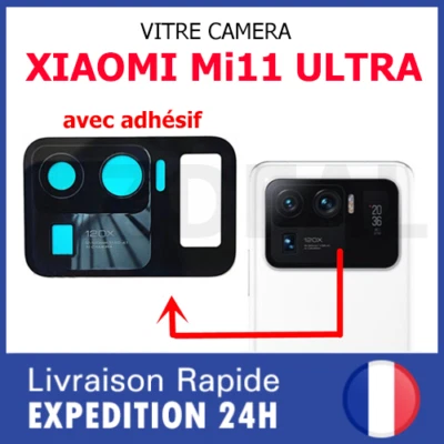 Xiaomi Mi 11 ULTRA vitre arrière camera lentille appareil photo verre lens glass
