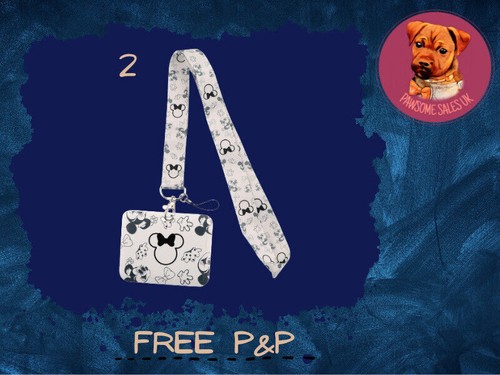 Disney Classics Lanyard Work School ID Card Holder Neck Strap Mickey Mouse Phone - Picture 14 of 56