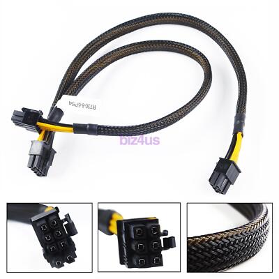35cm 8pin to 6+6pin Power Cable for DELL R730 and NVIDIA Quadro K6000 GPU