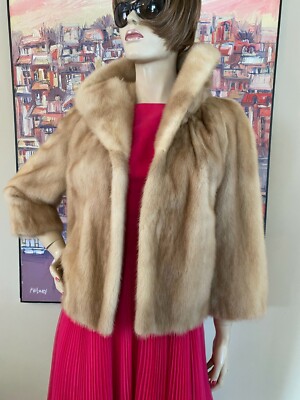 blonde mink coat