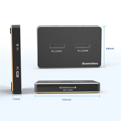 NVME SATA M.2 SSD Docking Station Duplicator SSD Solid State Drive Enclosure U1 - Picture 12 of 14