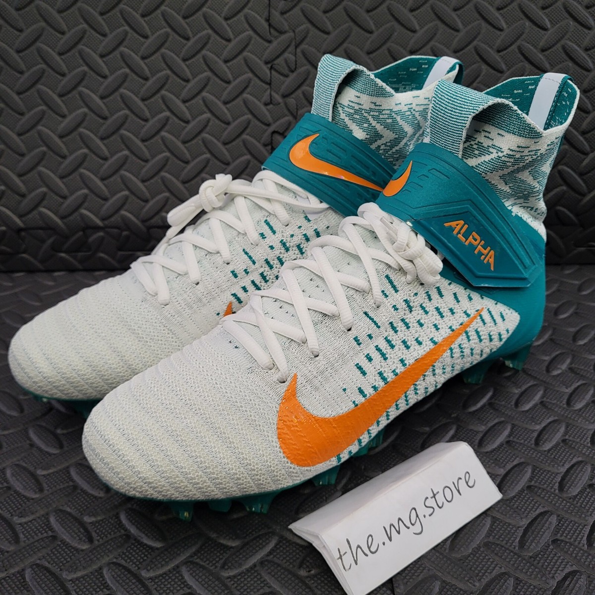 Nike Alpha Menace Elite 2 Football Cleats Miami Dolphins 