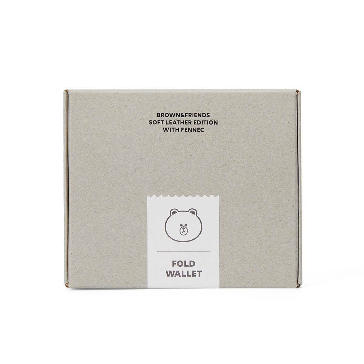 LINE FRIENDS X FENNEC Edition Brown Soft Genuine Leather