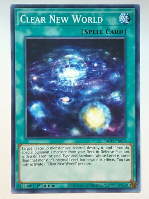YuGiOh Battle of Chaos Clear New World BACH-EN062 NM/M | eBay