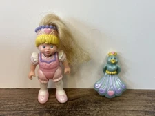 Fisher Price Loving Family Dollhouse Once Upon A Dream 4" Princess Girl & Parrot