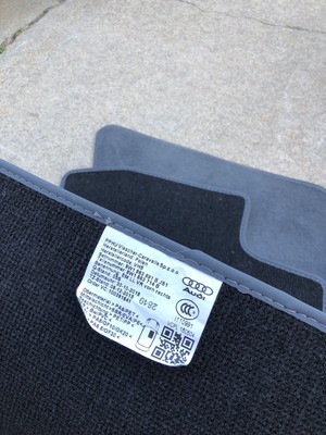 Audi A4 S4 2017-2021 Floor Mats Carpet Set Front & Rear Gray  