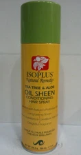 [ISOPLUS] NATURAL REMEDY TEA TREE & ALOE OIL SHEEN CONDITIONING HAIR SPRAY 7OZ