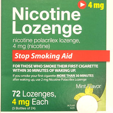 Nicotine Polacrilex Longenge Mint Flavor 4mg 72 pcs. exp 10/25 Good Neighbor Pha