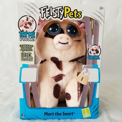 Feisty Pets MORT THE SNORT Pig Plush Toy Walmart Exclusive