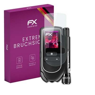 atFoliX Glasfolie für Accu Chek Mobile Displayfolie 9H Schutzpanzer