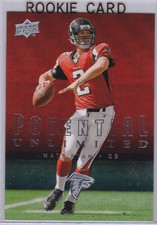 MATT RYAN ROOKIE CARD Atlanta Falcons RC Upper Deck Unlimited Potential SB51!