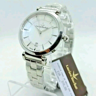 DAMENUHR LUCIEN ROCHAT SWISS MADE, GISELLE, PERLMUTT, SAPHIRGLAS, 34mm