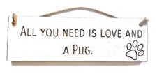 Image of Wooden engraved Rustic 30cm Sign White "Wipe your paws"